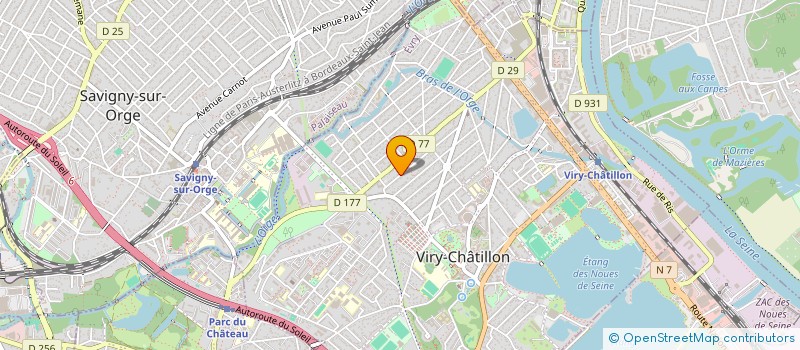 localisation de l'entreprise MADAME JUDIA RATOVOHERIZO à VIRY-CHATILLON