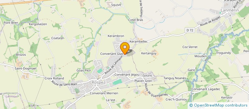 localisation de l'entreprise MADAME JUDICAELE COURVOISIER  ROSPEZ