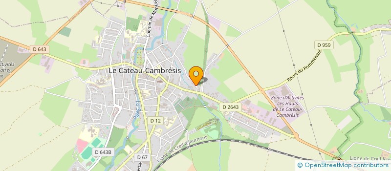 localisation de l'entreprise MADAME JUDICAELLE LECLERCQ  LE CATEAU-CAMBRESIS