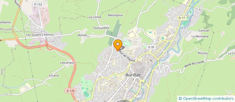 localisation de l'entreprise MADAME JUDIT EDOCS à AURILLAC