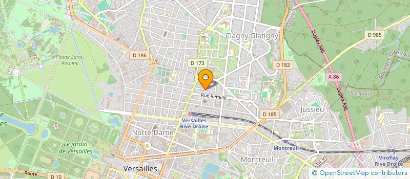 localisation de l'entreprise MADAME JUDITE BOURGUIGNON à VERSAILLES
