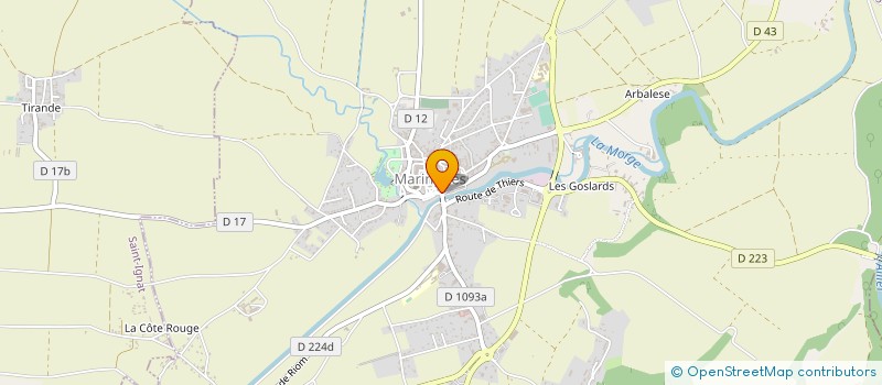 localisation de l'entreprise MADAME JUDITE GONCALVES à MARINGUES