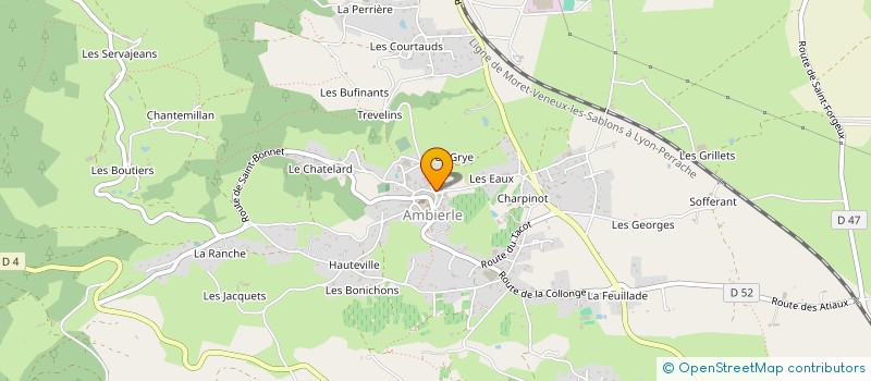 localisation de l'entreprise MADAME JUDITH ANNE MARIE STRAUSER  AMBIERLE