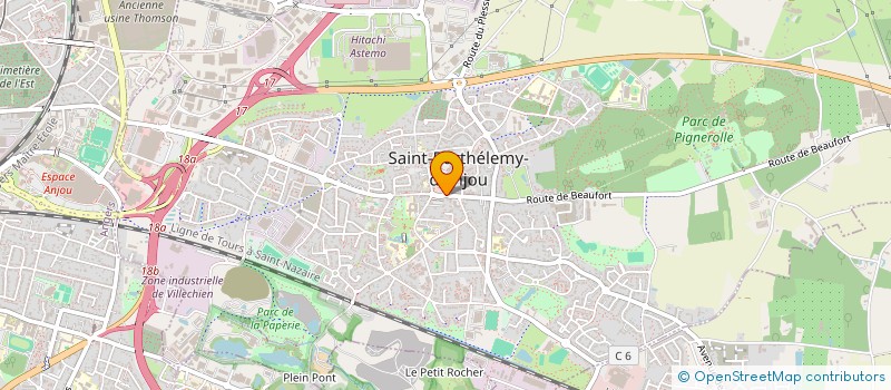 localisation de l'entreprise MADAME JUDITH ASSOULINE  SAINT-BARTHELEMY-D'ANJOU