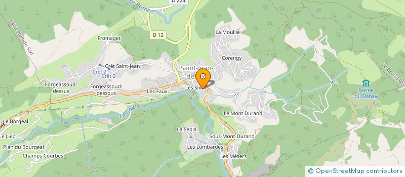 localisation de l'entreprise MADAME JUDITH BASSET  SAINT-JEAN-DE-SIXT