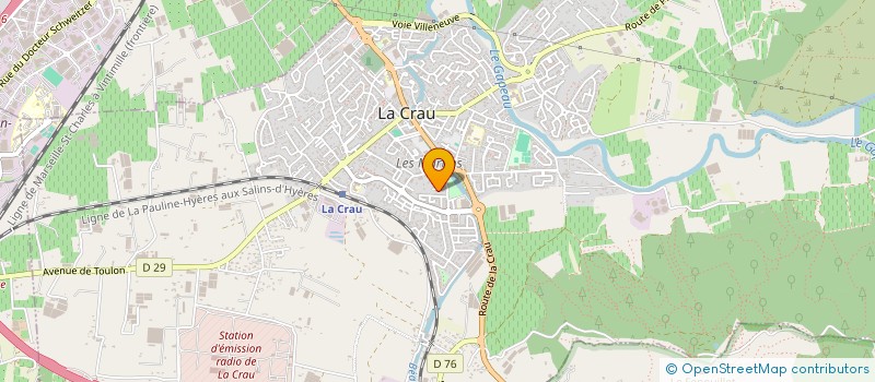 localisation de l'entreprise MADAME JUDITH BELLEI  LA CRAU