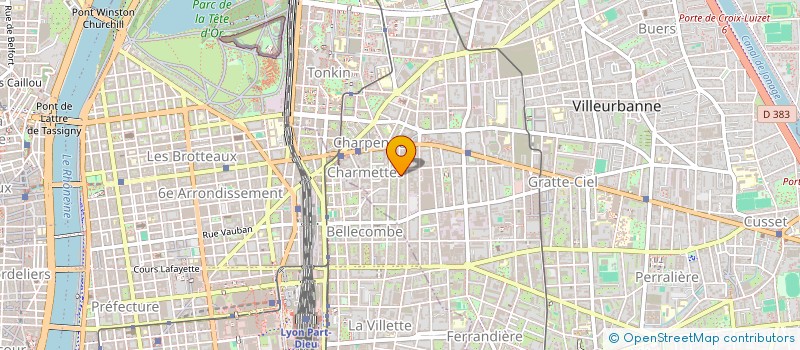 localisation de l'entreprise MADAME JUDITH BEN CHETRIT  VILLEURBANNE