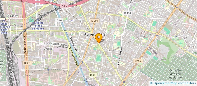 localisation de l'entreprise MADAME JUDITH COLIN à AUBERVILLIERS