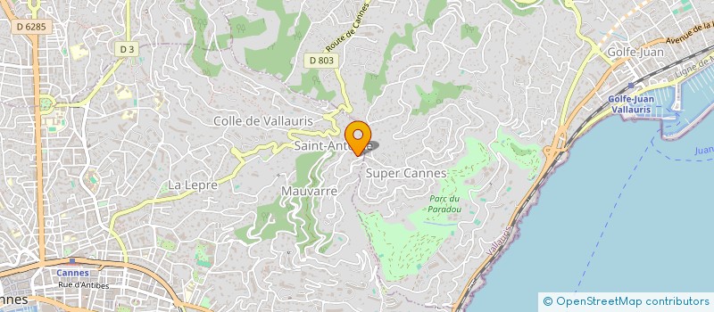 localisation de l'entreprise MADAME JUDITH DE LOS REYES à CANNES