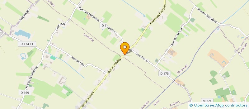 localisation de l'entreprise MADAME JUDITH DELRUE  FLEURBAIX