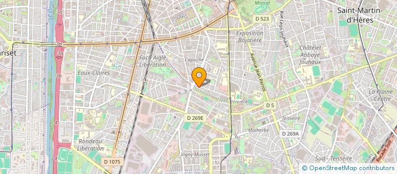 localisation de l'entreprise MADAME JUDITH DREVON  GRENOBLE