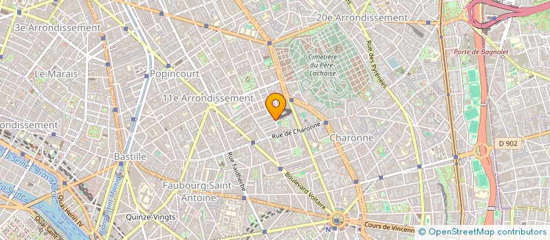 localisation de l'entreprise MADAME JUDITH GERETTI  PARIS