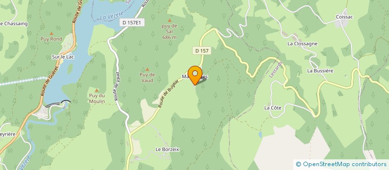 localisation de l'entreprise MADAME JUDITH GILLET  TREIGNAC