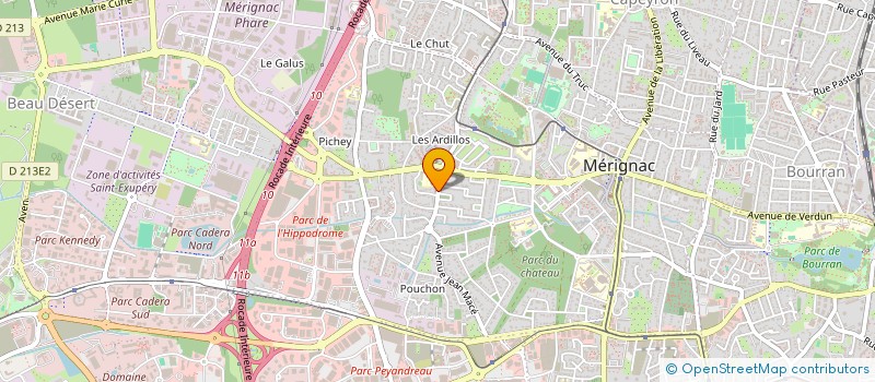 localisation de l'entreprise MADAME JUDITH GUPPY  MERIGNAC