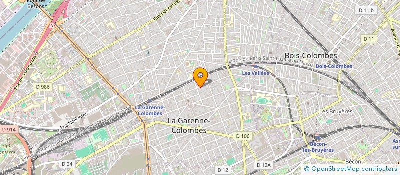 localisation de l'entreprise MADAME JUDITH HAZZIZA  LA GARENNE-COLOMBES