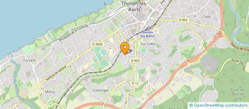 localisation de l'entreprise MADAME JUDITH JOISSAINT à THONON-LES-BAINS