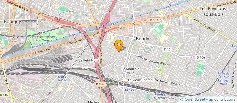 localisation de l'entreprise MADAME JUDITH JOURNO  BONDY