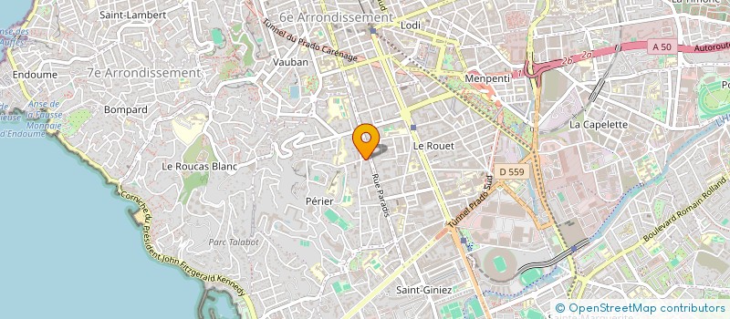localisation de l'entreprise MADAME JUDITH LAFONT à MARSEILLE