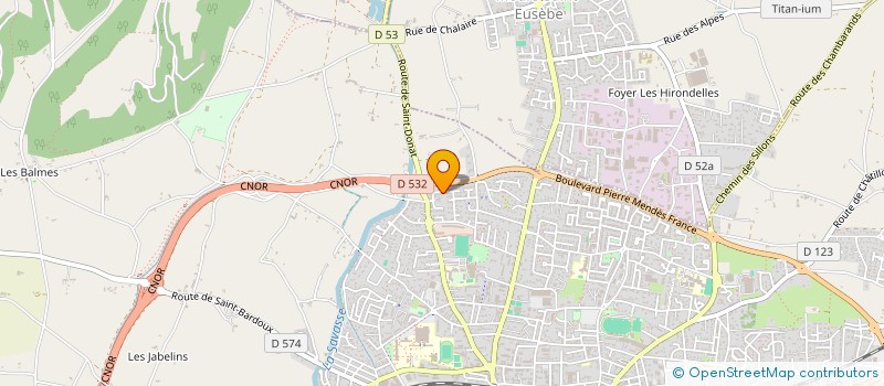 localisation de l'entreprise MADAME JUDITH LAVIOLETTE  ROMANS-SUR-ISERE