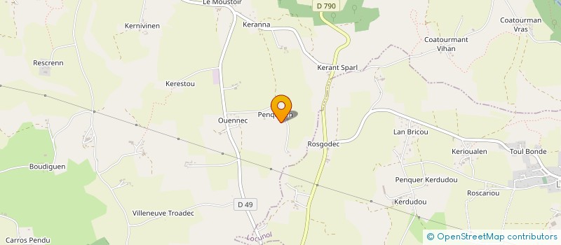 localisation de l'entreprise MADAME JUDITH LEROY  QUERRIEN