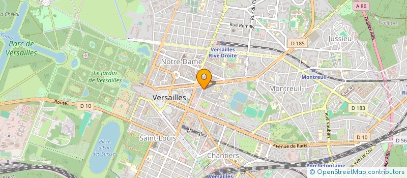 localisation de l'entreprise MADAME JUDITH LIOCHON à VERSAILLES