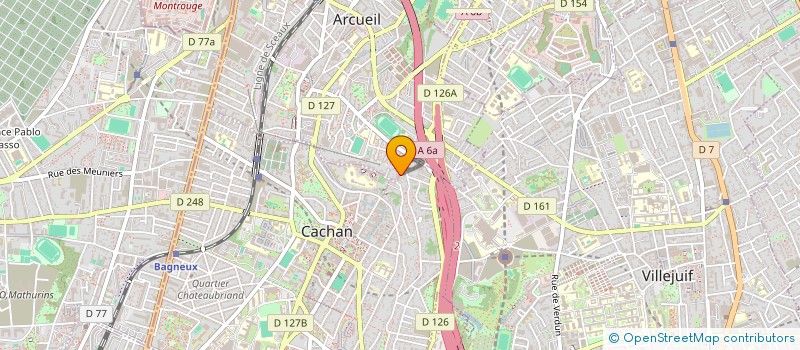 localisation de l'entreprise MADAME JUDITH LUCET  CACHAN