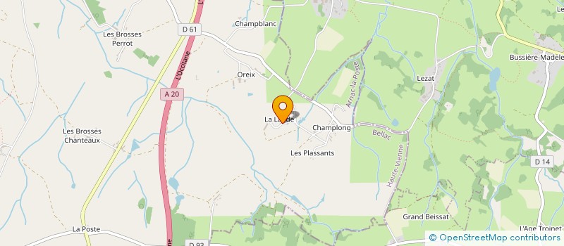 localisation de l'entreprise MADAME JUDITH LUMB à ARNAC-LA-POSTE