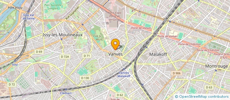 localisation de l'entreprise MADAME JUDITH MBIA  VANVES