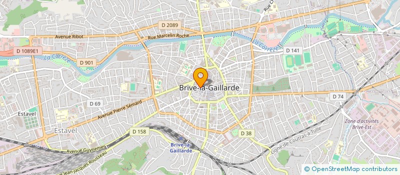 localisation de l'entreprise MADAME JUDITH MOUNAL  BRIVE-LA-GAILLARDE