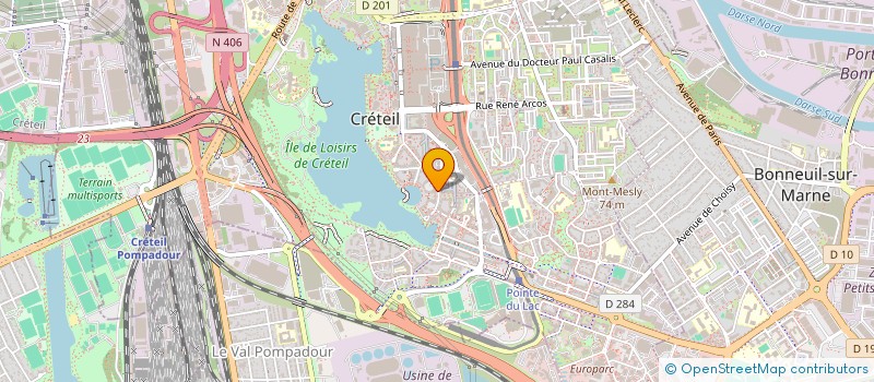 localisation de l'entreprise MADAME JUDITH NKULU KASONGO  CRETEIL