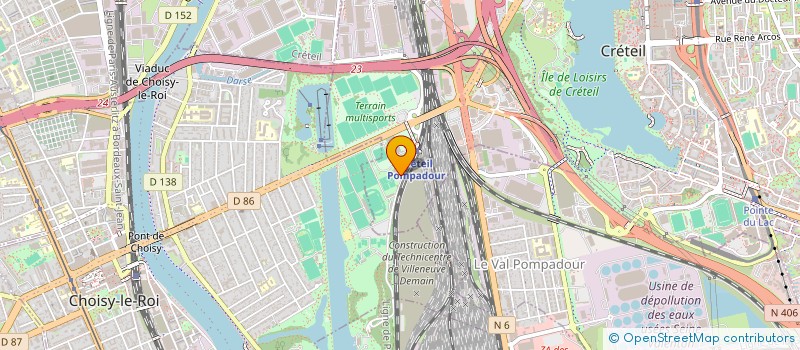 localisation de l'entreprise MADAME JUDITH NQWAKELE MBOYO  CRETEIL