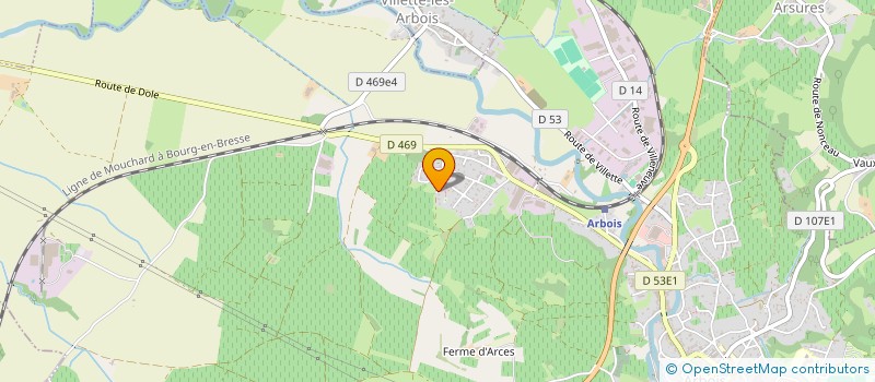 localisation de l'entreprise MADAME JUDITH PATY  ARBOIS