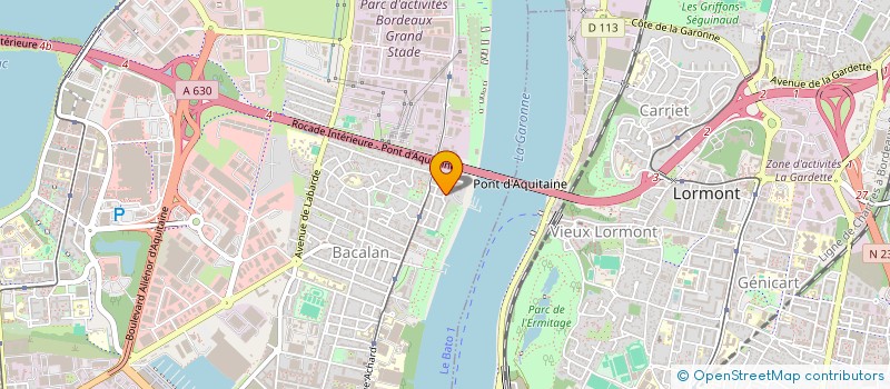 localisation de l'entreprise MADAME JUDITH PILET SERRA  BORDEAUX