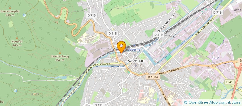 localisation de l'entreprise MADAME JUDITH RAUSCHER  SAVERNE