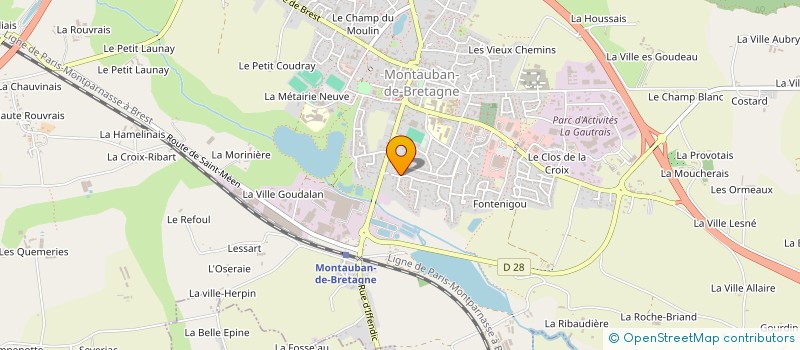 localisation de l'entreprise MADAME JUDITH REBAZA PINO  MONTAUBAN-DE-BRETAGNE