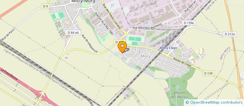 localisation de l'entreprise MADAME JUDITH REGALA  MITRY-MORY