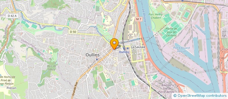 localisation de l'entreprise MADAME JUDITH TOKE  OULLINS-PIERRE-BENITE