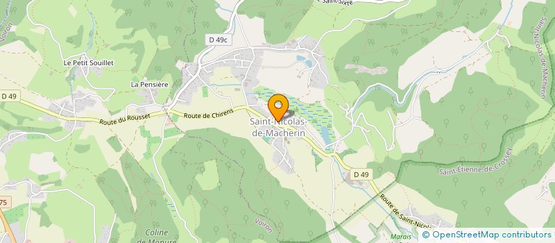 localisation de l'entreprise MADAME JUDITH TONON  SAINT-NICOLAS-DE-MACHERIN