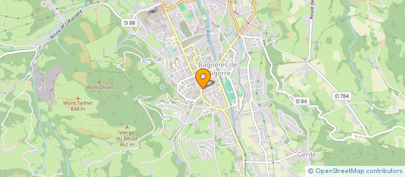 localisation de l'entreprise MADAME JUDITH VERDOUX  BAGNERES-DE-BIGORRE