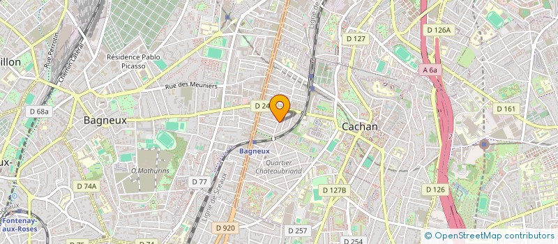 localisation de l'entreprise MADAME JUDITH VERNANT  CACHAN