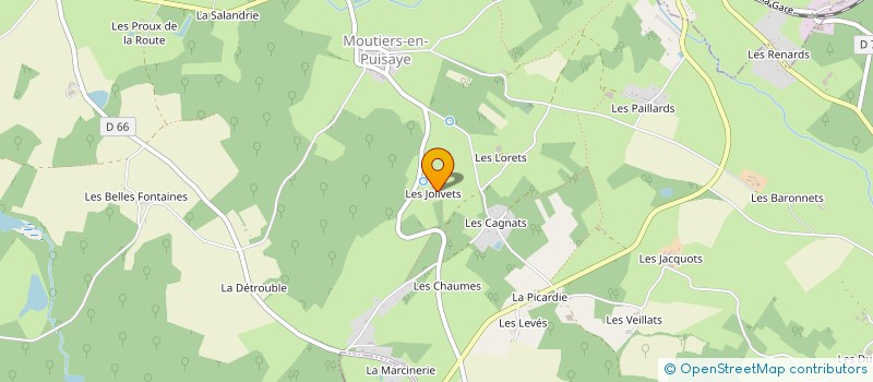 localisation de l'entreprise MADAME JUDITH WOLFE à MOUTIERS-EN-PUISAYE