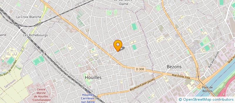 localisation de l'entreprise MADAME JUDITHE NGOUALA  HOUILLES