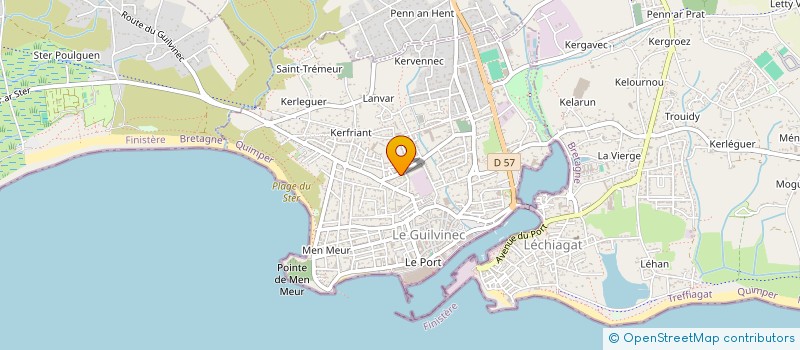 localisation de l'entreprise MADAME JUDY MBURU  GUILVINEC