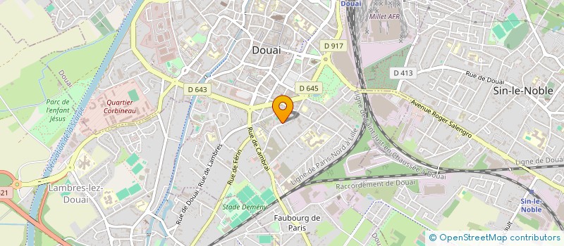 localisation de l'entreprise MADAME JUHUA ZHANG  DOUAI