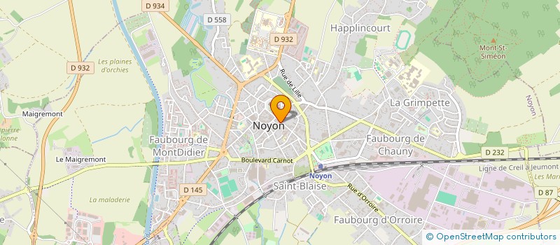 localisation de l'entreprise MADAME JULETTE SIADOUS OKOUENO  NOYON