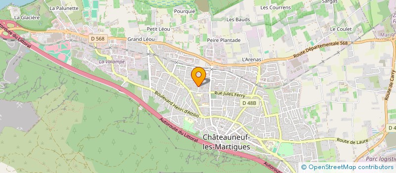 localisation de l'entreprise MADAME JULIA AIX-EN-PROVENCE  CHATEAUNEUF-LES-MARTIGUES