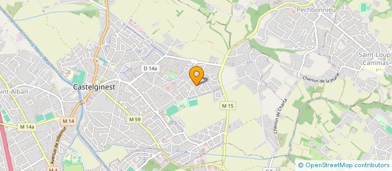 localisation de l'entreprise MADAME JULIA AURRIAC  CASTELGINEST