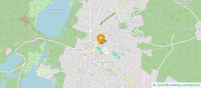 localisation de l'entreprise MADAME JULIA AZZOLINI  BISCARROSSE