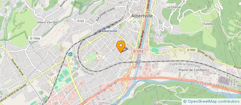 localisation de l'entreprise MADAME JULIA BASTOS  ALBERTVILLE