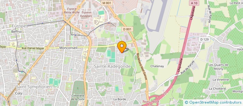 localisation de l'entreprise MADAME JULIA BAUDRY à TOURS